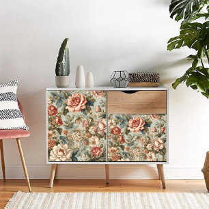 Papier Mousseline Découpage vintage de fleurs victoriennes papier de