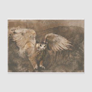 Papier Mousseline Découpage vintage de la faune des oiseaux de Choue