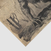 Papier Mousseline Découpage vintage de l'Halloween Werewolf (Détail)