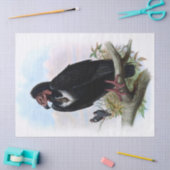 Papier Mousseline Découpage vintage de l'oiseau vautour noir (Artisanat)