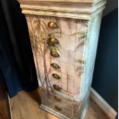 Papier Mousseline Découpage vintage de texture rustique tropicale