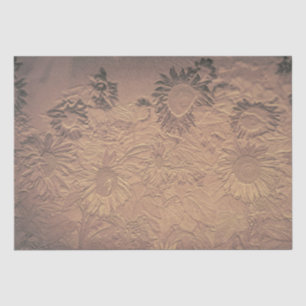 Papier Mousseline Découpage Vintage de tournesol Sepia Floral Chic