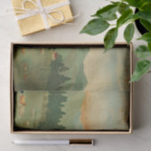 Papier Mousseline Découpage Vintage de vache agricole (Cadeau)