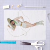 Papier Mousseline Découpage vintage des années 1950 (Artisanat)