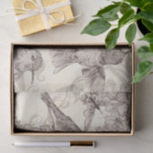 Papier Mousseline Découpage vintage d'oiseaux de Humming (Cadeau)