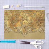 Papier Mousseline Découpage Vintage Ornat Or (Artisanat)