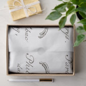 Papier Mousseline Découpage vintage Paris Script Ephemera (Cadeau)