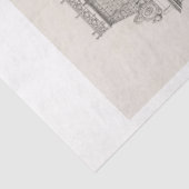 Papier Mousseline Découpage vintage Piccadilly London Architecture (Détail)
