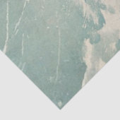 Papier Mousseline Decoupage Vintage Poster Children Sledding  (Détail)