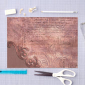 Papier Mousseline Découpage Vintage riche en cuivre (Artisanat)