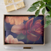 Papier Mousseline Découpage vintage Rustique Floral Texture (Cadeau)