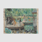 Papier Mousseline Découpage vintage Rustique Vert Texture Renoir (Recto)