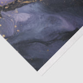 Papier Mousseline Découpage violet et or (Détail)