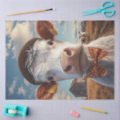 Papier Mousseline Découpage Visage et Casquette de vache lunatique (Artisanat)