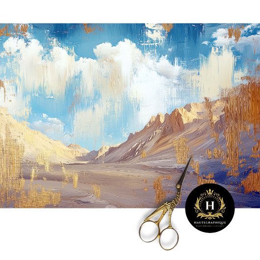 Papier Mousseline Découpage voyage de Death Valley Desert California