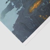 Papier Mousseline Découpage Voyage de transport gothique à Dusk (Détail)