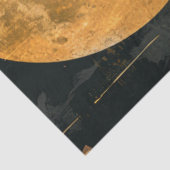 Papier Mousseline Découpage Western Cowboy Desert Landcape Moon (Détail)