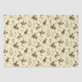 Papier Mousseline Découpage Western Cowboy Rodeo Hors (Recto)