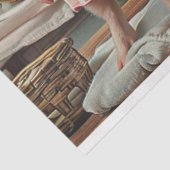 Papier Mousseline Découpage Whimsical 3 cochons À damiers robes (Détail)