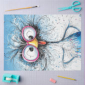 Papier Mousseline Découpage Whimsical À poils durs Wackadoodle Ostri (Artisanat)