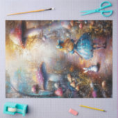 Papier Mousseline Découpage Whimsical AI Little Blonde Adventures (Artisanat)