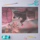 Papier Mousseline Découpage Whimsical Baby Bear Balloon Eatin Berrie (Artisanat)