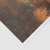 Papier Mousseline Découpage Whimsical Black Cat Automne Portrait (Détail)