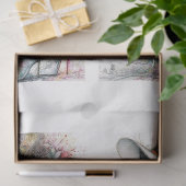 Papier Mousseline Decoupage Whimsical Cats Fits 8 x 10 Canvas  (Cadeau)