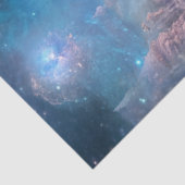Papier Mousseline Découpage Whimsical Celestial Paysage Misty Blue (Détail)