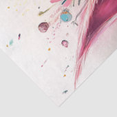 Papier Mousseline Découpage Whimsical Chats aux couleurs vives (Détail)