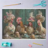 Papier Mousseline Découpage Whimsical Chickadees Tea Party (Artisanat)