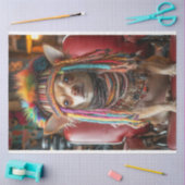 Papier Mousseline Découpage Whimsical Chihuahua Patchwork au salon (Artisanat)