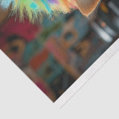 Papier Mousseline Découpage Whimsical Chihuahua Patchwork au salon (Détail)