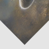 Papier Mousseline Découpage Whimsical Colorful Racoon habillé (Détail)