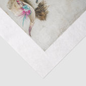 Papier Mousseline Decoupage Whimsical Cowboy Highland Calvess  (Détail)