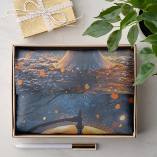 Papier Mousseline Découpage Whimsical Fairy Luant Champignons (Cadeau)