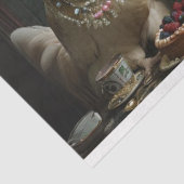 Papier Mousseline Découpage Whimsical Farm Chickens Tea Party (Détail)