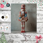 Papier Mousseline Decoupage Whimsical Festive Nutcracker 