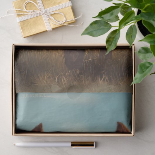 Papier Mousseline Découpage Whimsical Funny Animal Pose (Cadeau)