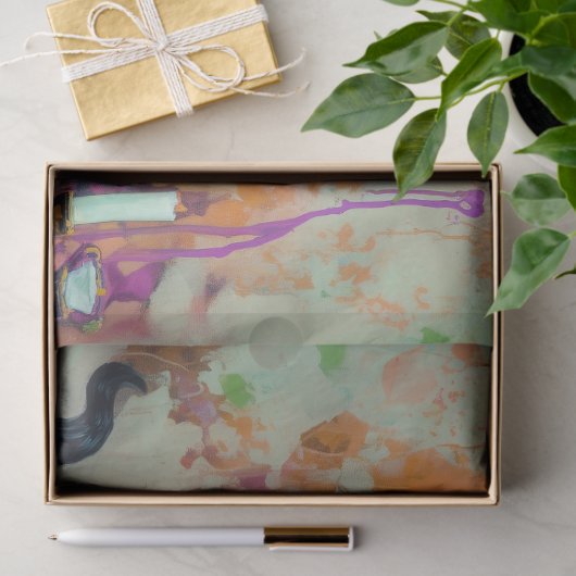 Papier Mousseline Découpage Whimsical Halloween Witch (Cadeau)