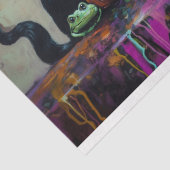 Papier Mousseline Découpage Whimsical Halloween Witch (Détail)