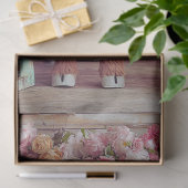 Papier Mousseline Découpage Whimsical Highland Cow Rose Flower Shop (Cadeau)