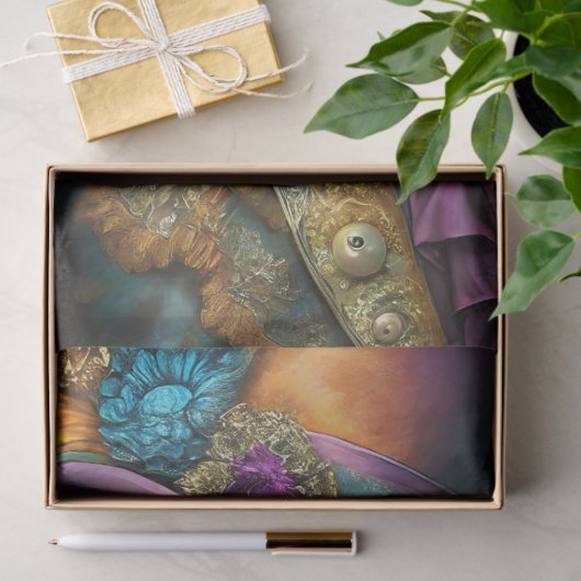 Papier Mousseline Découpage Whimsical Jester (Cadeau)