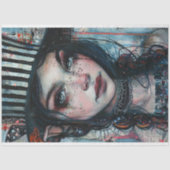 Papier Mousseline Découpage Whimsical Jester Girl Fiona (Recto)