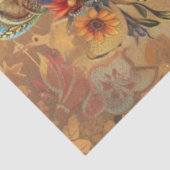 Papier Mousseline Decoupage Whimsical Kitten Ornate Teacup  (Détail)