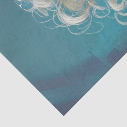 Papier Mousseline Découpage Whimsical Lady Cow Comical (Détail)