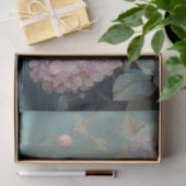 Papier Mousseline Découpage Whimsical Peacock rose Hydrangea Fleurs (Cadeau)