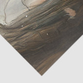 Papier Mousseline Decoupage Whimsical Pig Duo in Forest (Détail)