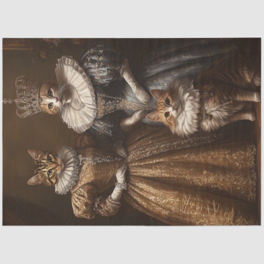 Papier Mousseline Découpage Whimsical Portrait Artistique Famille de (Recto)