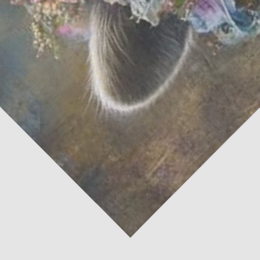 Papier Mousseline Découpage Whimsical Raccoon Ruffled Colos (Détail)